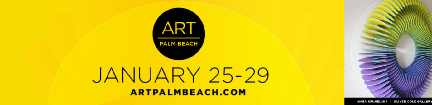 Art Palm Beach Logo with art piece 