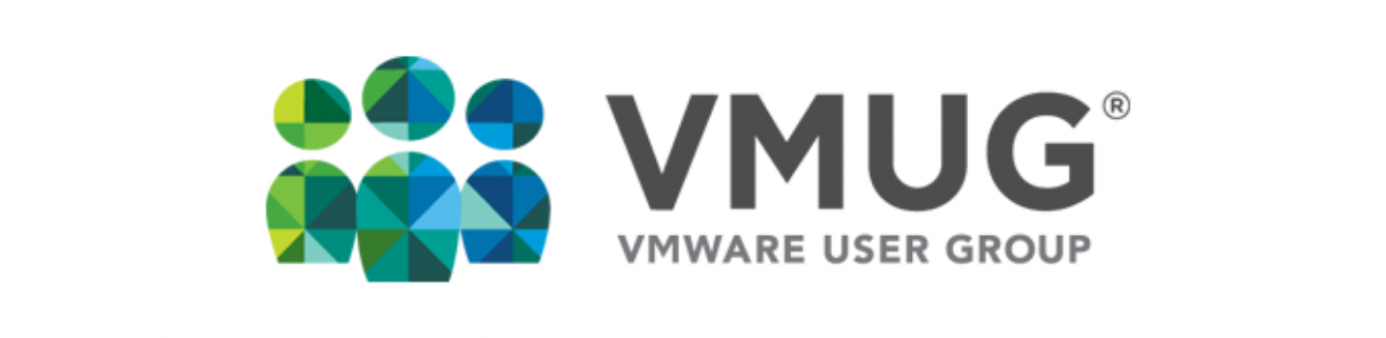 white background with blue, green, yellow figures and VMUG logo 