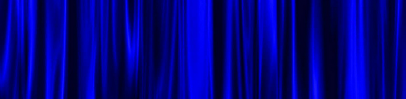 Blue curtains