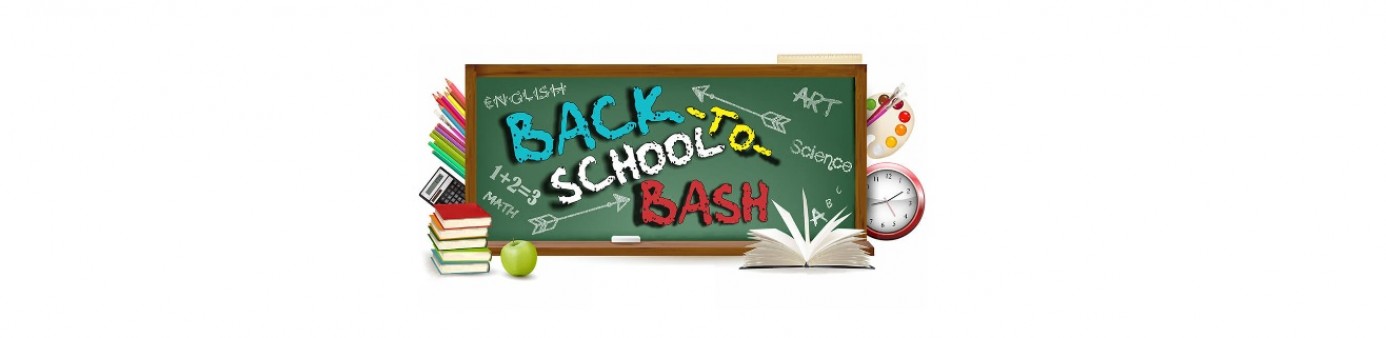 Back to school bash banner