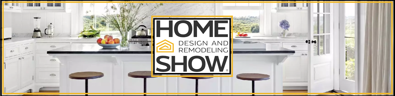 Home & Remodeling Logo with Kitchen Background
