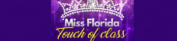 Miss Florida Touch of Class Logo in Purple