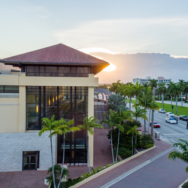 Photo Gallery Palm Beach Convention Center Exterior Photo Facing West With Sunset In The Background