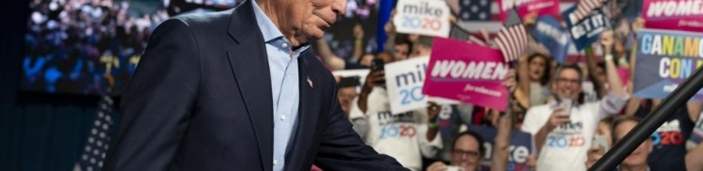 Former New York City Mayor Mike Bloomberg at his rally on Super Tuesday in Palm Beach County Convention Center in West Palm Beach, Florida on March 3,2020. [Greg Lovett/palmbeachpost.com]