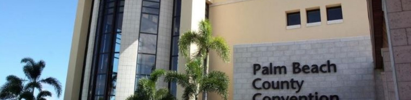 Photograph from the Palm Beach Post of the Palm Beach County Convention Center. 